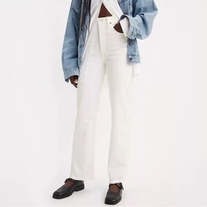Levis Ribcage straight ankle women’s jeans size 26 white